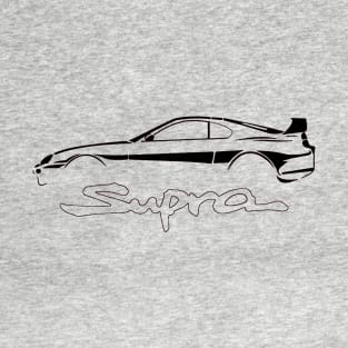 Toyota Black Supra MK4 Vintage T-Shirt